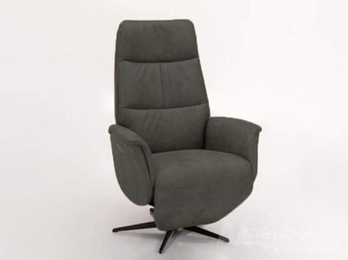 Relaxfauteuil Heino - relaxfauteuils - Grijs, Huis en Inrichting, Stoelen, Grijs, Nieuw, Leer