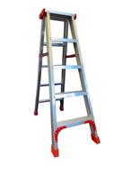 Ladder - huishoudtrap - trapladder - dubbelzijdig - 2x 5..., Doe-het-zelf en Verbouw, Ladders en Trappen, Ophalen of Verzenden