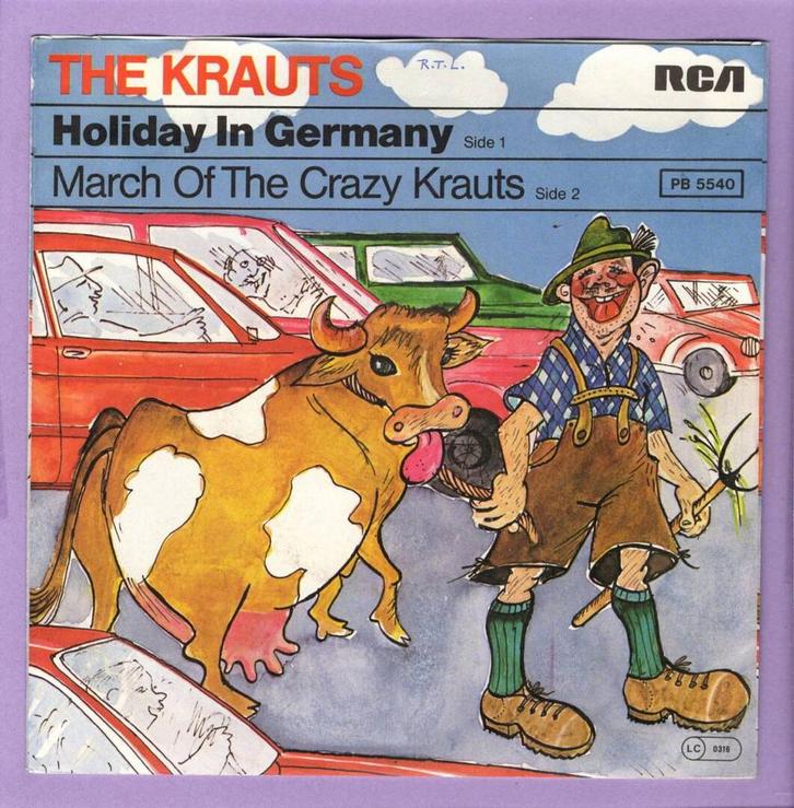 Krauts, The – Holiday In Germany / March Of The Crazy Krauts, Cd's en Dvd's, Vinyl Singles, Ophalen of Verzenden