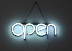 Open neon bord verlichting lamp licht kunststof 3D *wit*, Nieuw, Verzenden