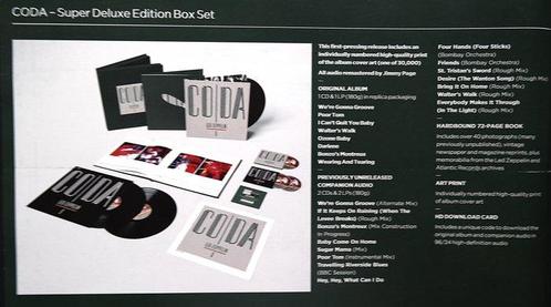Led Zeppelin - Coda / Limited & Numbered Super Deluxe, Cd's en Dvd's, Vinyl Singles