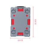Meubelhond met handvat, kunststof, lvm. 150 kg  -  Grijs  -, Verzenden