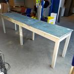 Novatio houten werkbank werktafel lange tafel  90x291x71 cm