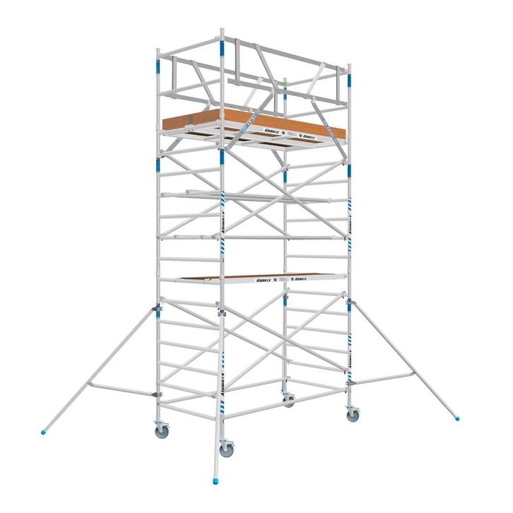 Alumexx Rolsteiger 135 x 250 x 6.2 mtr WH CLASSIC, Doe-het-zelf en Verbouw, Steigers, Rolsteiger of Kamersteiger, Nieuw, 5 meter of hoger