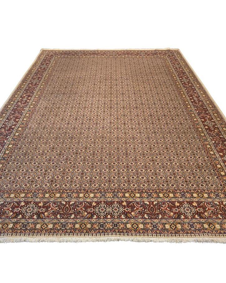 Groot Perzisch tapijt Moud 340x250 wol zijde vloerkleed iran, Huis en Inrichting, Stoffering | Tapijten en Kleden, 200 cm of meer