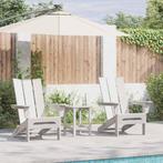 vidaXL Tuin Lounge Meubels 2 pcs Wit 74.5 x 80.5 x 90cm, Tuin en Terras, Tuinstoelen, Verzenden, Nieuw, Kunststof
