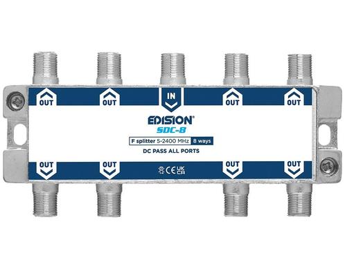 Edision signaal splitter 8-voudig 5-2400 Mhz, Computers en Software, Netwerk switches, Nieuw, Ophalen of Verzenden