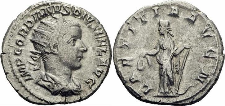 Roemisches Kaiserreich Gordianus Iii Pius Antoninian Rom..., Postzegels en Munten, Munten | Europa | Niet-Euromunten, Verzenden