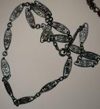 Zilver, Indrukwekkende gotische Victoriaanse ketting met