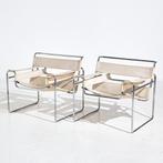 Gavina - Marcel Breuer - Stoel (2) - Wassily Stoel - Chroom,, Antiek en Kunst, Antiek | Meubels | Stoelen en Banken