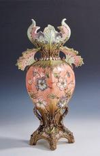 Eichwald majolica Bohemia - Vaas - Grote Art Nouveau vaas, Antiek en Kunst, Antiek | Glas en Kristal