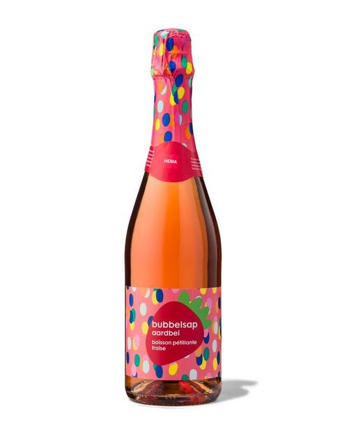 HEMA Bubbelsap aardbei 0.75L, Diversen, Levensmiddelen, Verzenden