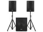 Ibiza Sound CUBE1812 Actieve 2.1 Speaker Subwoofer Set 2400W, Verzenden, Nieuw, Overige typen, Overige merken