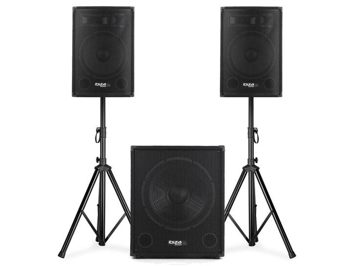 Ibiza Sound CUBE1812 Actieve 2.1 Speaker Subwoofer Set 2400W, Audio, Tv en Foto, Luidsprekers, Overige typen, Nieuw, Overige merken