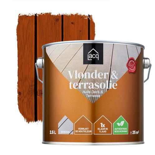 Lacq Vlonder en Terrasolie Bankirai 1L, Doe-het-zelf en Verbouw, Verf, Beits en Lak, Verf, Nieuw, Minder dan 5 liter, Verzenden