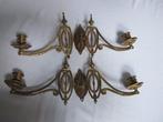 Kandelaber Set originele wand of pianokandelabers 1850, Antiek en Kunst