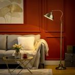 TRUUSK Vintage Vloerlamp - Verstelbare Hoek - Messing Look -, Huis en Inrichting, Lampen | Hanglampen, Verzenden, Nieuw