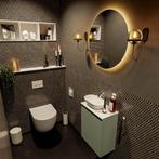 MONDIAZ FOWY toiletmeubel 40cm kleur army. Waskom positie, Ophalen of Verzenden, Nieuw, Bad