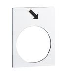 Schneider Harmony Voorwaartse Richting Label 30x40mm Wit -, Doe-het-zelf en Verbouw, Elektra en Kabels, Verzenden, Nieuw, Overige typen