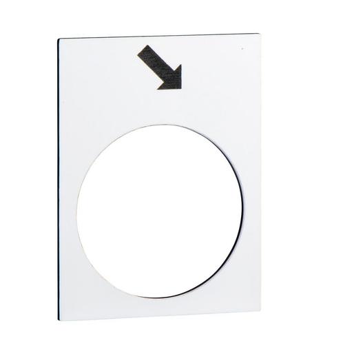 Schneider Harmony Voorwaartse Richting Label 30x40mm Wit -, Doe-het-zelf en Verbouw, Elektra en Kabels, Overige typen, Nieuw, Verzenden
