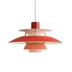 Louis Poulsen PH 5 Mini, rood , Magazijnuitverkoop, nieuwe,, Huis en Inrichting, Lampen | Hanglampen, Verzenden, Nieuw