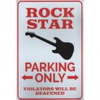 Wandbord -  Parking Only Rock Star
