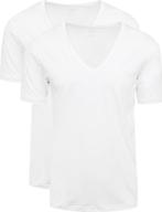 Mey Dry Cotton V-hals T-shirt Wit 2-Pack maat 6XL Heren, Kleding | Heren, T-shirts, Verzenden, Nieuw, Wit, Mey