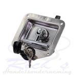 Kofferslot RVS met rubberen afdichting gelijksluitend, Ophalen of Verzenden, Nieuw