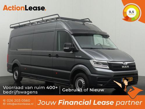 MAN TGE L4 H3 2022 €463 per maand, Auto's, Bestelauto's, Dealer onderhouden, Te koop, Zwart, Automaat, Financial lease, BTW verrekenbaar