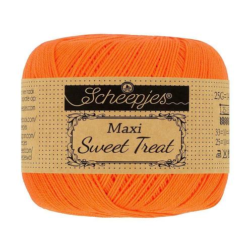 Scheepjes Maxi Sweet Treat - 281 tangerine - Gemerceriseer, Hobby en Vrije tijd, Breien en Haken, Ophalen of Verzenden