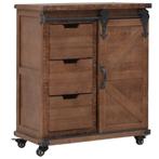 Lowboard/Sideboard Bruin - Tweedekansje - Grote Besparing!, Vintage, Nieuw, Minder dan 100 cm, 25 tot 50 cm