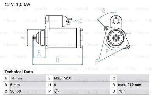 Startmotor / Starter TOYOTA PASEO (1.5), Auto-onderdelen, Motor en Toebehoren, Nieuw, Ophalen of Verzenden