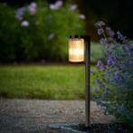 Set van 6 Aurora LED Solar Tuinlamp Zwart Tuinverlichting, Zonne-energie, Kunststof, Verzenden, Minder dan 50 watt