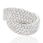 Ring - 18 karaat Witgoud - 1.03ct. tw. Diamant (Natuurlijk), Nieuw