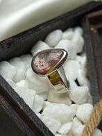 Rozenkwarts ring in 925 zilver, met topkwaliteit rozenkwarts