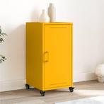 vidaXL Dressoir 36x39x72 cm staal mosterdgeel, Huis en Inrichting, Kasten | Dressoirs, Minder dan 50 cm, Verzenden, Nieuw, Metaal