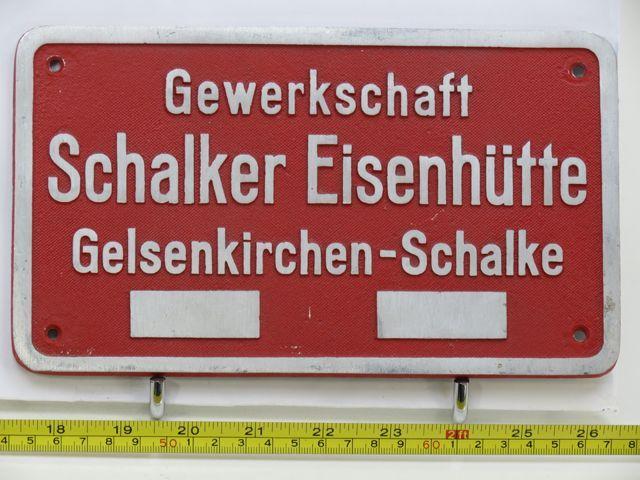 EisenbahnSchild Gewerkschaft Schalker Eisenhütte Gelsenki.., Verzamelen, Spoorwegen en Tramwegen, Overige typen, Nieuw, Ophalen of Verzenden