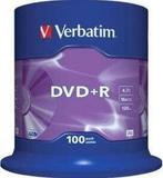 Verbatim DVD+R 4.7 GB Matt Silver 100 stuks, Verzenden, Nieuw
