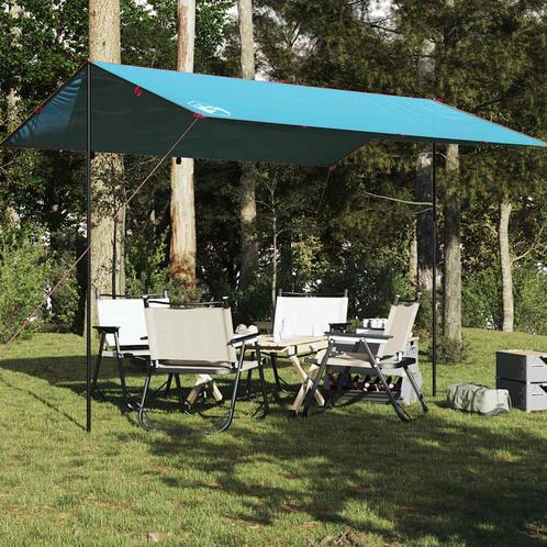 vidaXL Kampeerluifel waterdicht 400x294 cm blauw, Caravans en Kamperen, Tenten, Nieuw, tot en met 2, Verzenden