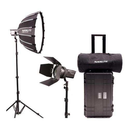 Nanlite Forza 60 LED dual kit met lightstand, softbox,, Audio, Tv en Foto, Fotografie | Fotostudio en Toebehoren, Overige typen