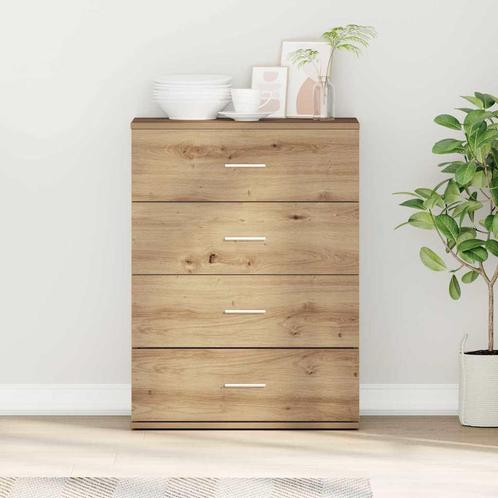 vidaXL Dressoir artisanaal eikenkleurig 60 x 39 x 80 cm, Huis en Inrichting, Kasten | Dressoirs, Nieuw, 50 tot 100 cm, Overige houtsoorten