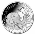 Somalische Olifant 1 kg 2018, Postzegels en Munten, Zilver, Losse munt, Overige landen, Verzenden