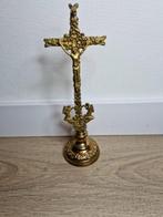 Antiek koper kruisbeeld - 21 cm - Antiek - Koper - 1850-1900, Antiek en Kunst