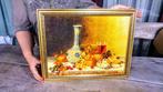 100% natuurlijk - Barnsteen - Baltic Amber mosaic - Picture, Verzamelen, Mineralen en Fossielen