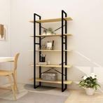 vidaXL Boekenkast met 5 schappen 100x30x175 cm massief, Huis en Inrichting, Kasten | Boekenkasten, 100 tot 150 cm, Verzenden, Nieuw