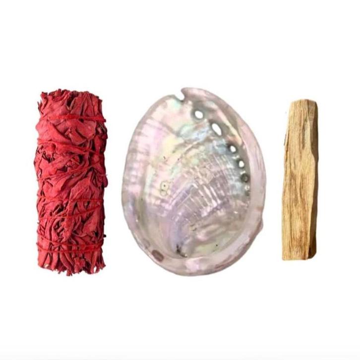 Spirituele set voor Rituaal smudge van Salie Dragonbloed -, Huis en Inrichting, Woonaccessoires | Overige