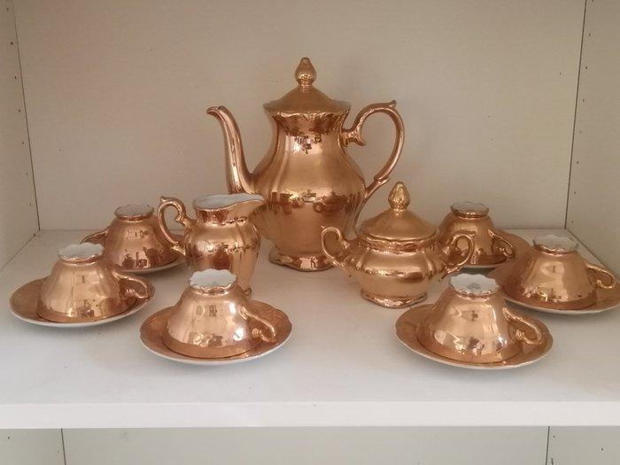 Koffieservies (15) - Oro zecchino - Bavaria - Koffieservice, Antiek en Kunst, Antiek | Meubels | Tafels