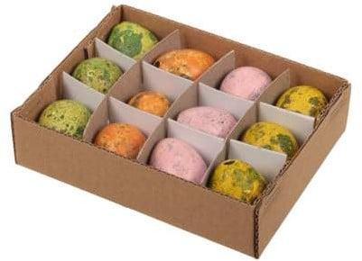 Kwarteleitjesmix 4 kleuren 12 stuks uitgeblazen voor, Hobby en Vrije tijd, Knutselen, Nieuw, Ophalen of Verzenden