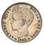 Spanje. Alfonso XIII. 1 Peseta 1902*19-02 SNV. Madrid - MUY