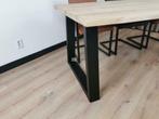 Eiken Boomstam tafel op maat gemaakt GRATIS BEZORGD, Overige houtsoorten, 50 tot 100 cm, Vijf personen of meer, Overige vormen